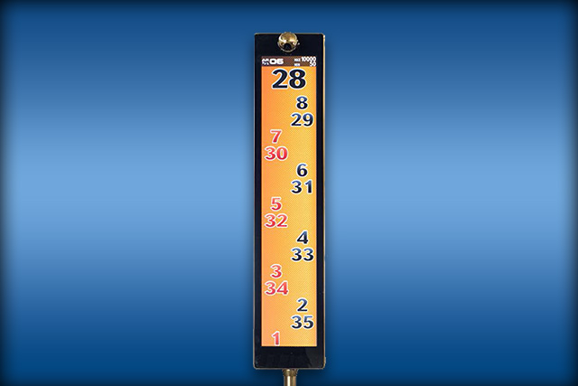 DISPLAY | Ultra vertical roulette display for retro-style winning numbers